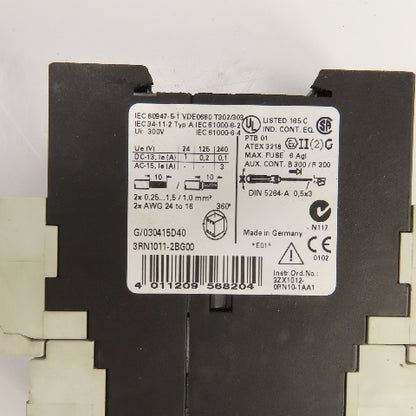 Siemens 3RN1011-2BG00 Thermistor Motor Protection Relay