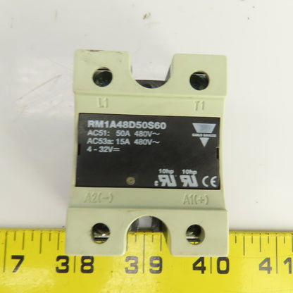 Carlo Gavazzi RM1A48D50S60 Solid State Relay 50/15A 480V 10HP