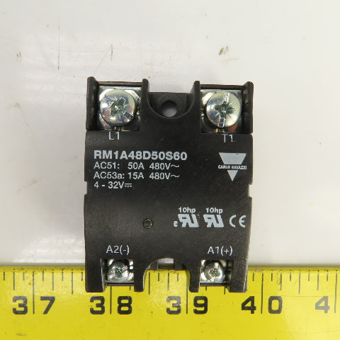 Carlo Gavazzi RM1A48D50S60 Solid State Relay 50/15A 480V 10HP