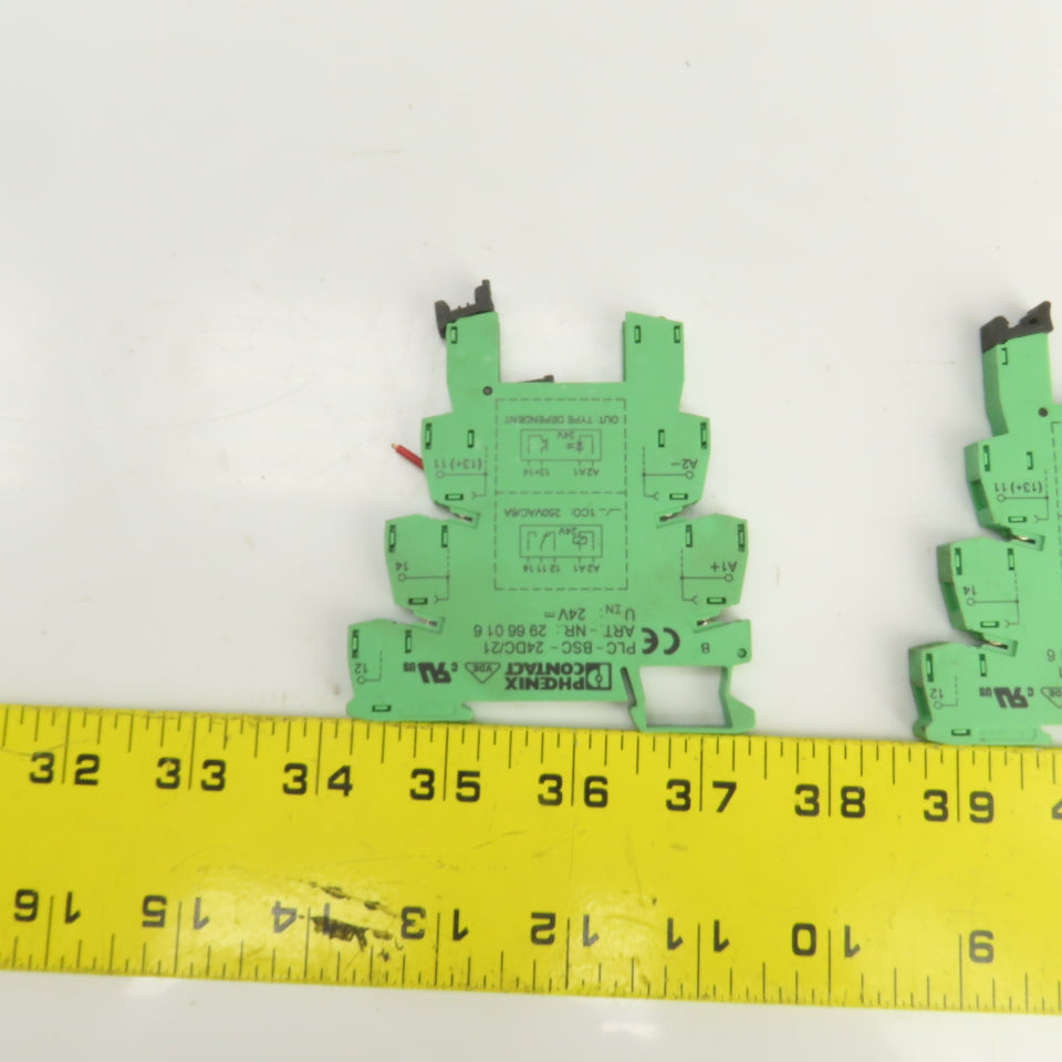 Phoenix Contact PLC-BSC-24DC/21 29-66-01-6 Terminal Block Relay Base 24VDC Lot/2