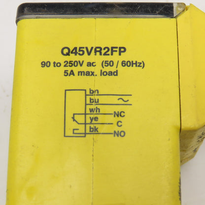 Banner Q45VR2FP Fiber Optic Amplifier 90-250V AC