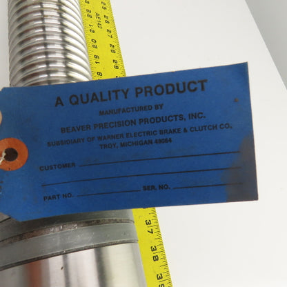 Warner Electric 2.500" OD Single Start Ball Screw & Nut 3/8" Pitch 47-3/8" OAL