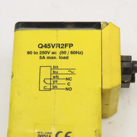 Banner Q45VR2FP Fiber Optic Amplifier 90-250V AC