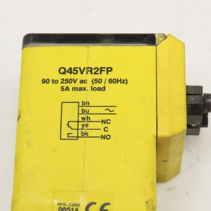 Banner Q45VR2FP Fiber Optic Amplifier 90-250V AC