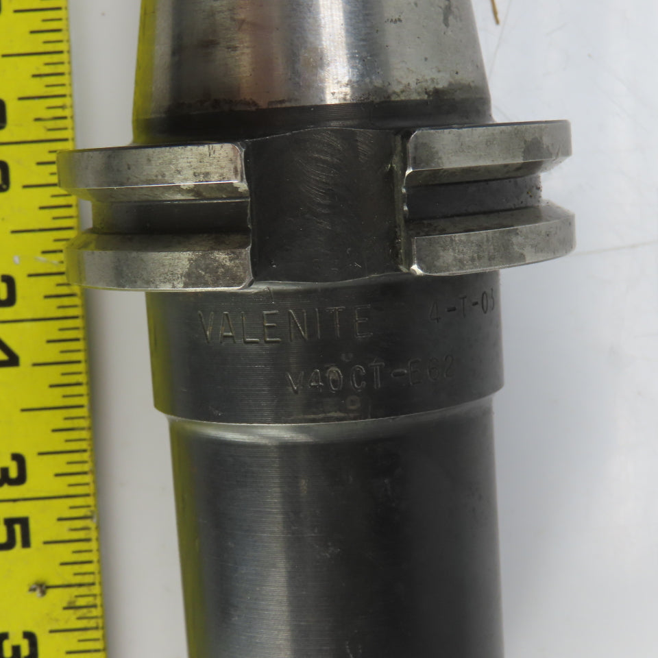 Valenite 4-T-03 V40CT-E62 Cat 40 Endmill Tool Holder 5/8" ID 3-5/8" Projection