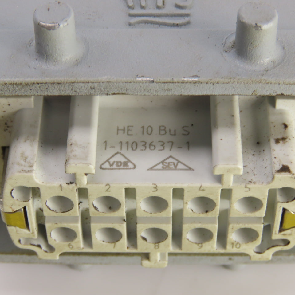 TE 1-1103637-1 1-1103636-1 Power Connector Male & Female Set 10-Pin 16A 400V