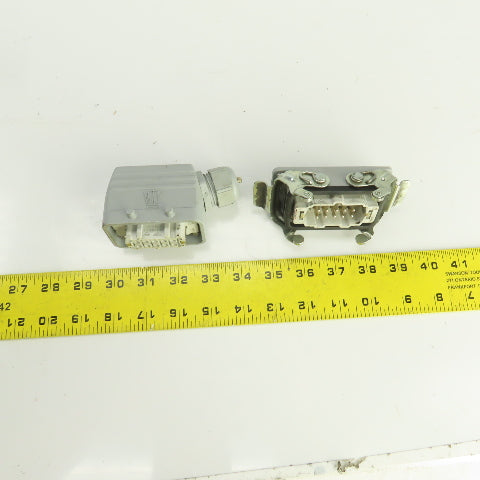 TE 1-1103637-1 1-1103636-1 Power Connector Male & Female Set 10-Pin 16A 400V