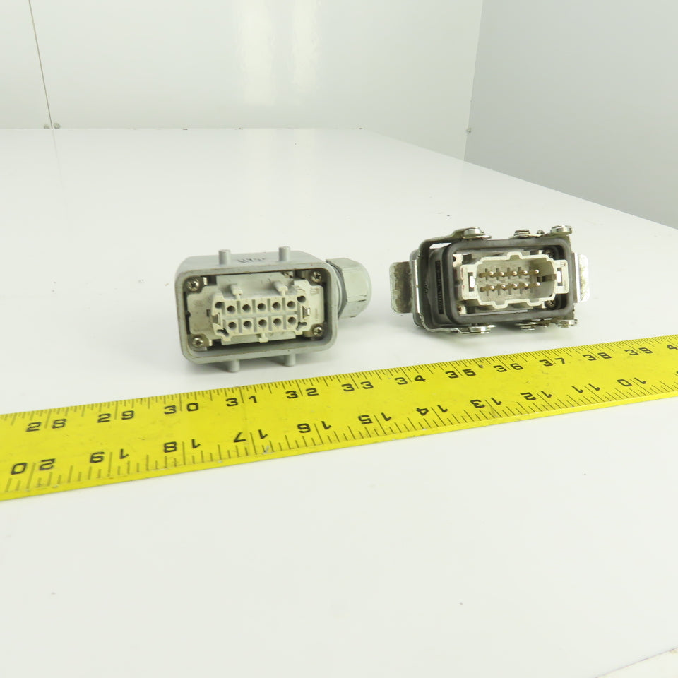 TE 1-1103637-1 1-1103636-1 Power Connector Male & Female Set 10-Pin 16A 400V