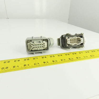 TE 1-1103637-1 1-1103636-1 Power Connector Male & Female Set 10-Pin 16A 400V
