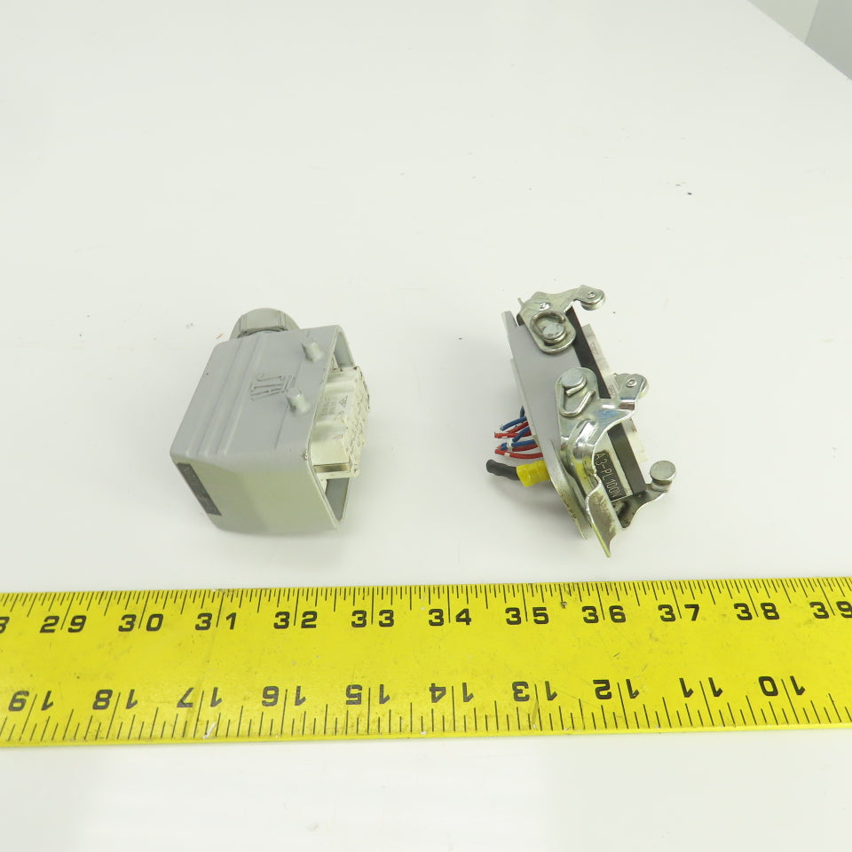 TE 1-1103637-1 1-1103636-1 Power Connector Male & Female Set 10-Pin 16A 400V