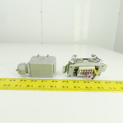 TE 1-1103637-1 1-1103636-1 Power Connector Male & Female Set 10-Pin 16A 400V