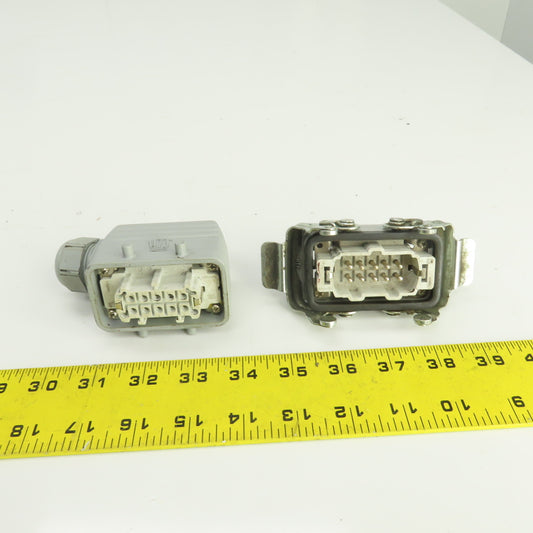 TE 1-1103637-1 1-1103636-1 Power Connector Male & Female Set 10-Pin 16A 400V