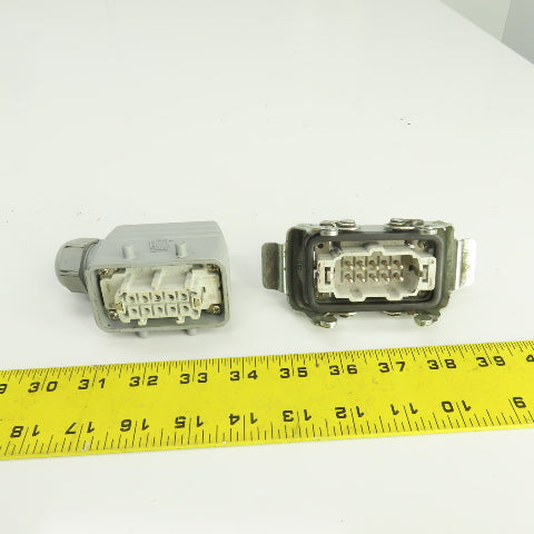 TE 1-1103637-1 1-1103636-1 Power Connector Male & Female Set 10-Pin 16A 400V