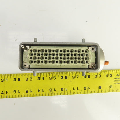 Harting HAN-D64F Power Connector Female 64-Pin 10A 250V W/Hood