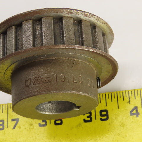 Martin 19L050 Belt Timing Pulley 1/2" Wide 3/8" Pitch 19 Teeth 3/4" Keyed Bore