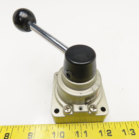 SMC NVH201 1/4" NPT 3 Position Manual Hand Valve 150PSI