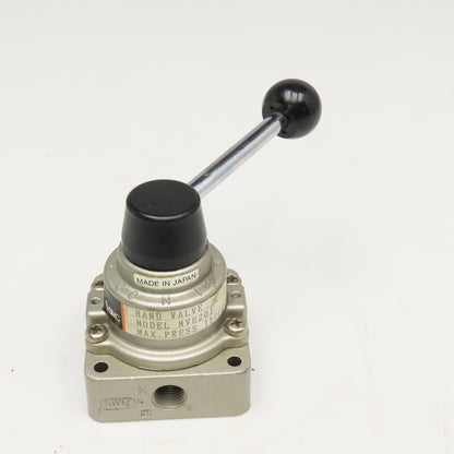SMC NVH201 1/4" NPT 3 Position Manual Hand Valve 150PSI