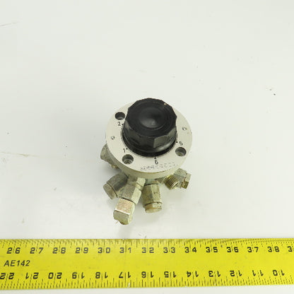 Hydac MS4A2.1/S08 Multi-Station Gauge Isolator Valve 6-Position Push To Read