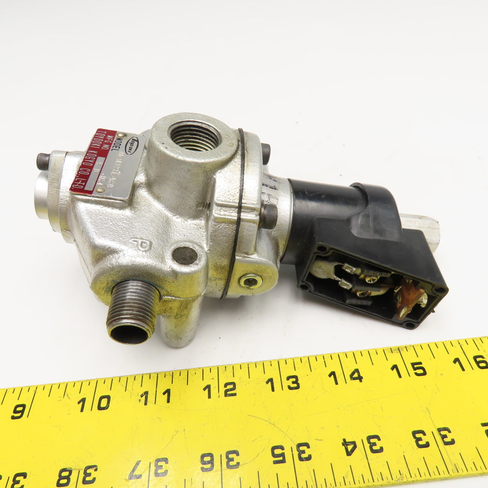 Toyooki AD-SL231E-03B-034 1/2" x 3/8" Port Single Solenoid Valve 100/110V Coil
