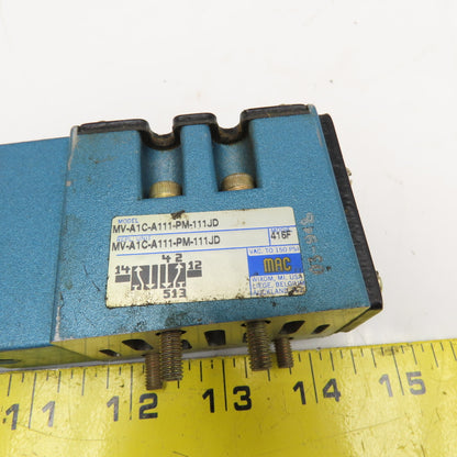 MAC MV-A1C-A111-PM-111JD 4/2 Position Pneumatic Valve 120V Coil