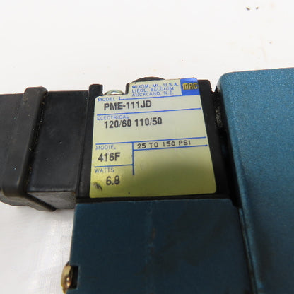MAC MV-A1C-A111-PM-111JD 4/2 Position Pneumatic Valve 120V Coil