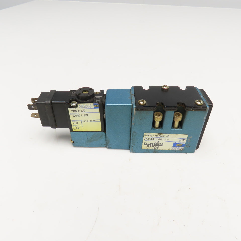 MAC MV-A1C-A111-PM-111JD 4/2 Position Pneumatic Valve 120V Coil