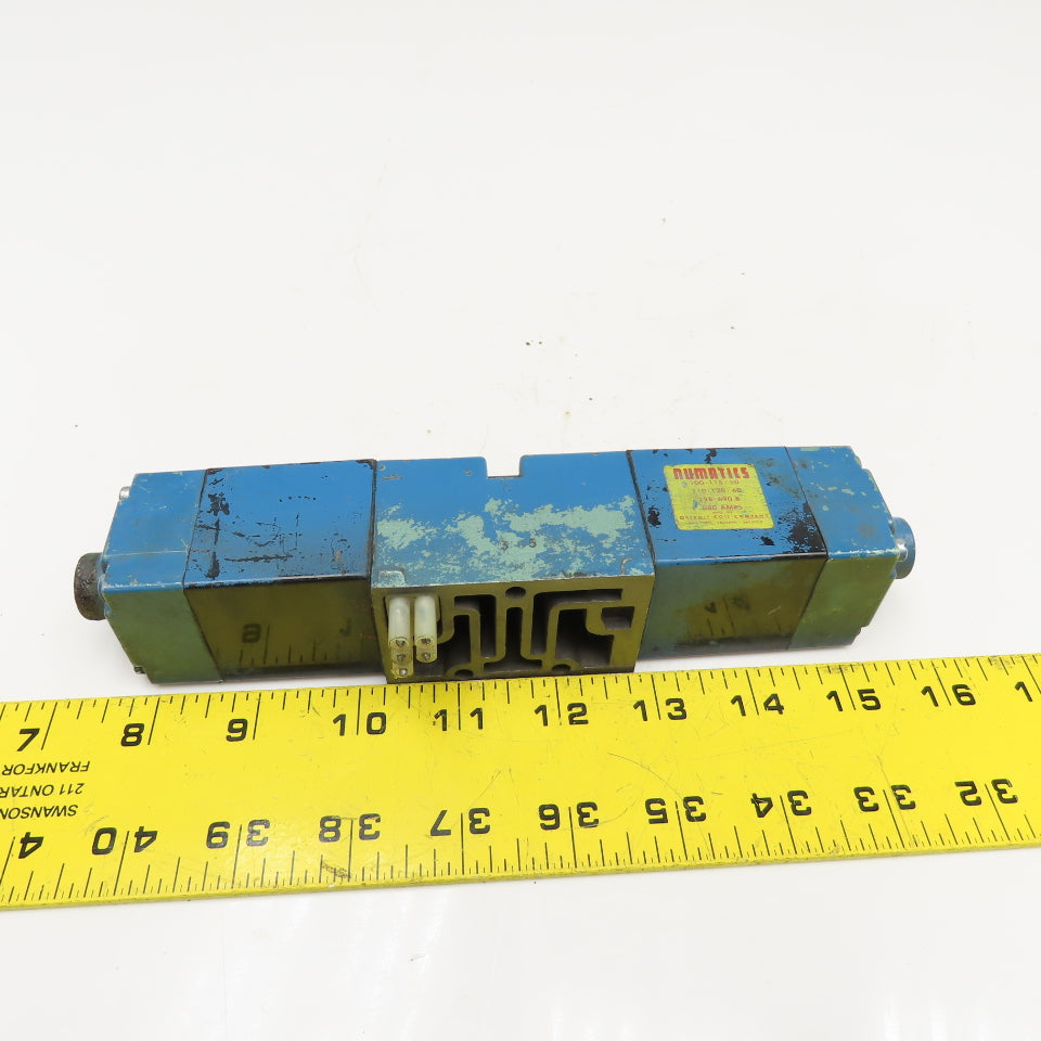 Numatics 152SS600K 5/3 Position Closed Center Pneumatic Solenoid Valve 120V Coil