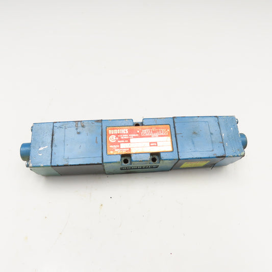 Numatics 152SS600K 5/3 Position Closed Center Pneumatic Solenoid Valve 120V Coil