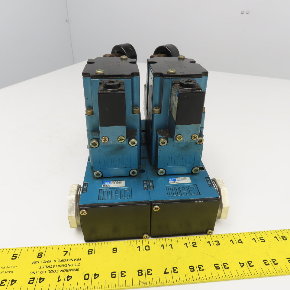 MAC 6311D-311-PM-111DA 2 Position Pneumatic Valve Bank Manifold 120V Coil