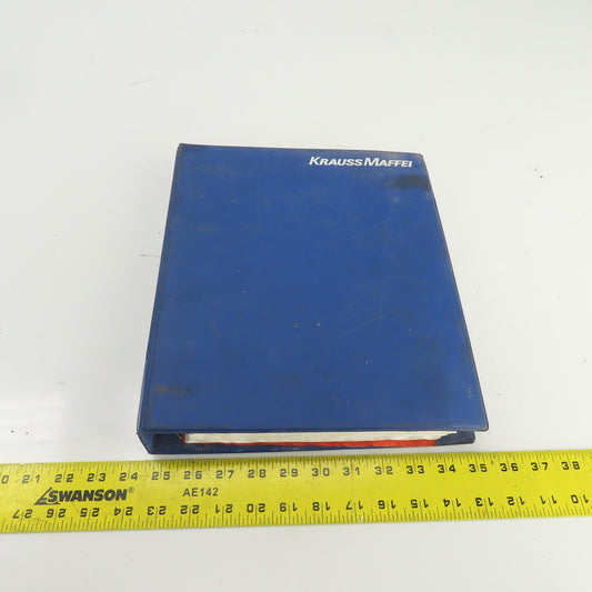 Krauss Maffei KM 150/ 390 55 CZ HV Injection Molding Technical Documentation