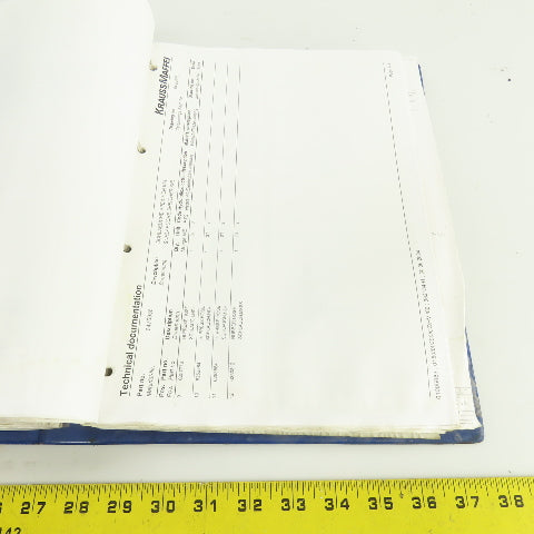Krauss Maffei KM 150/ 390 55 CZ HV Injection Molding Parts List & Drawings