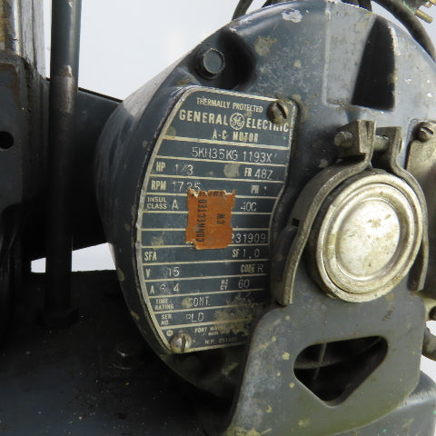 Robinair 15021 1/3HP Belt Driven Vacuum Pump 115V Single Phase 1725RPM