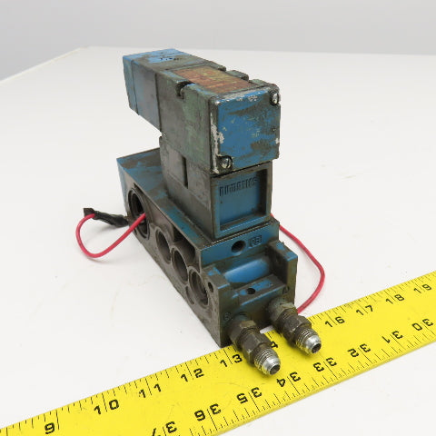 Numatics 4/2 Position Pneumatic Single Solenoid Valve Manifold Unit 120V Coil