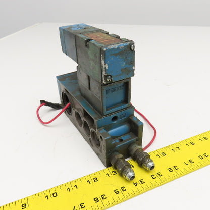 Numatics 4/2 Position Pneumatic Single Solenoid Valve Manifold Unit 120V Coil