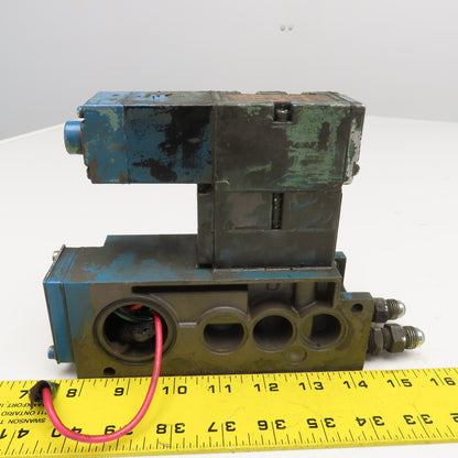 Numatics 4/2 Position Pneumatic Single Solenoid Valve Manifold Unit 120V Coil