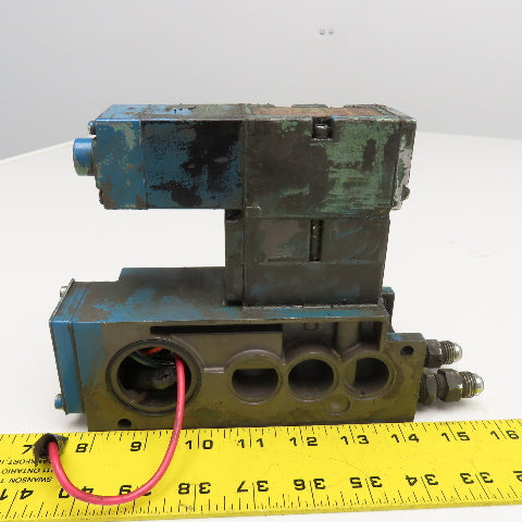 Numatics 4/2 Position Pneumatic Single Solenoid Valve Manifold Unit 120V Coil