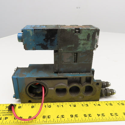 Numatics 4/2 Position Pneumatic Single Solenoid Valve Manifold Unit 120V Coil