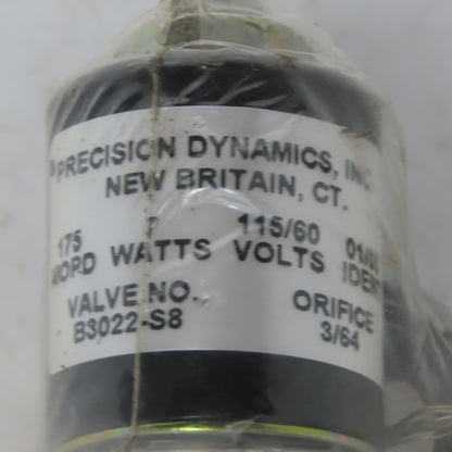 Bimba BF-040-8-LSC Pneumatic Cylinder 3/4" Bore 1/2" Stroke W/175 MOPD Valve