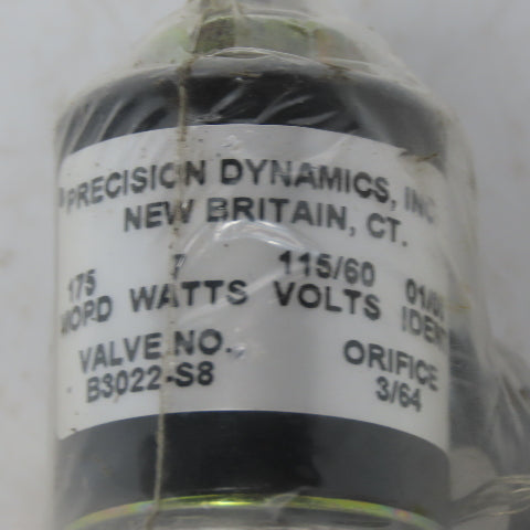 Bimba BF-040-8-LSC Pneumatic Cylinder 3/4" Bore 1/2" Stroke W/175 MOPD Valve