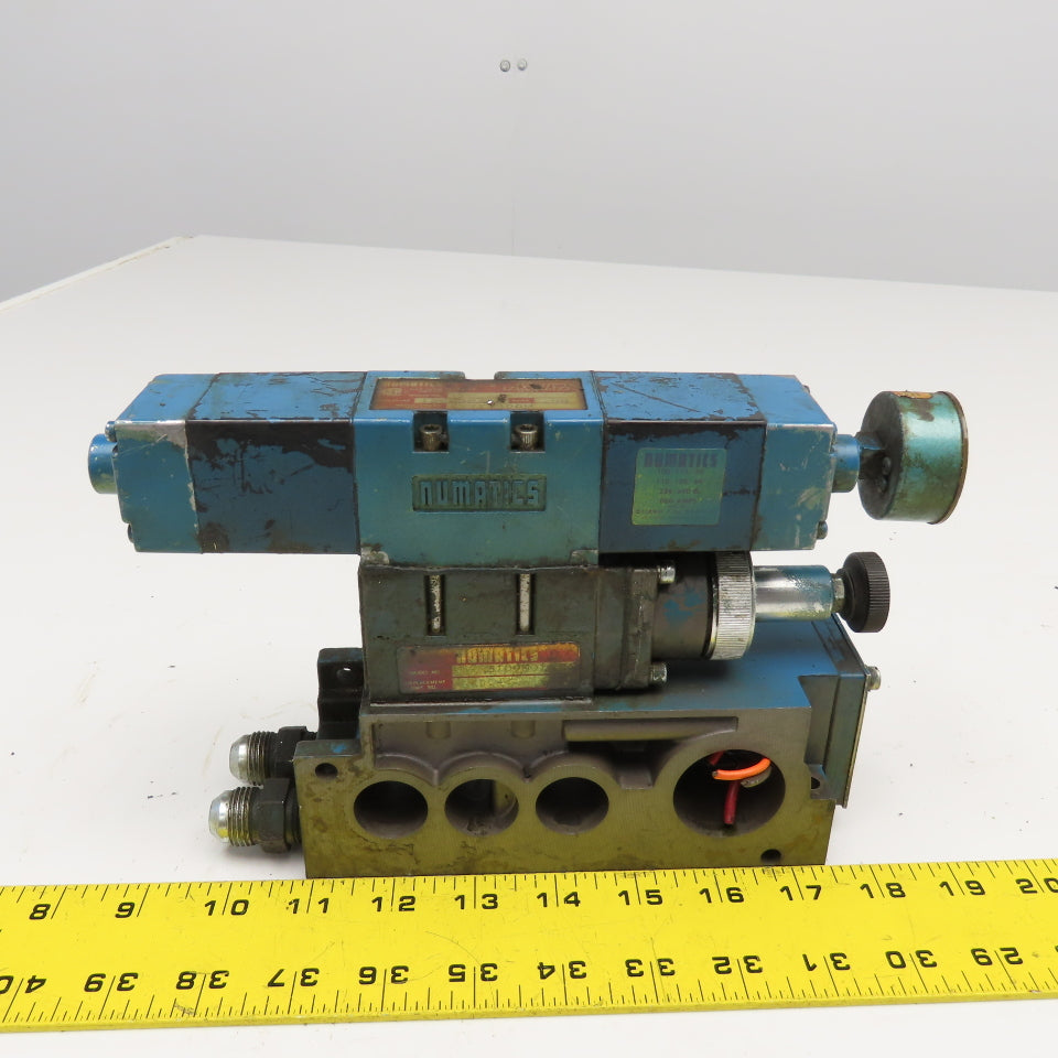 Numatics 152S3400K 4/2 Position Double Solenoid Valve Assembly 120V Coil