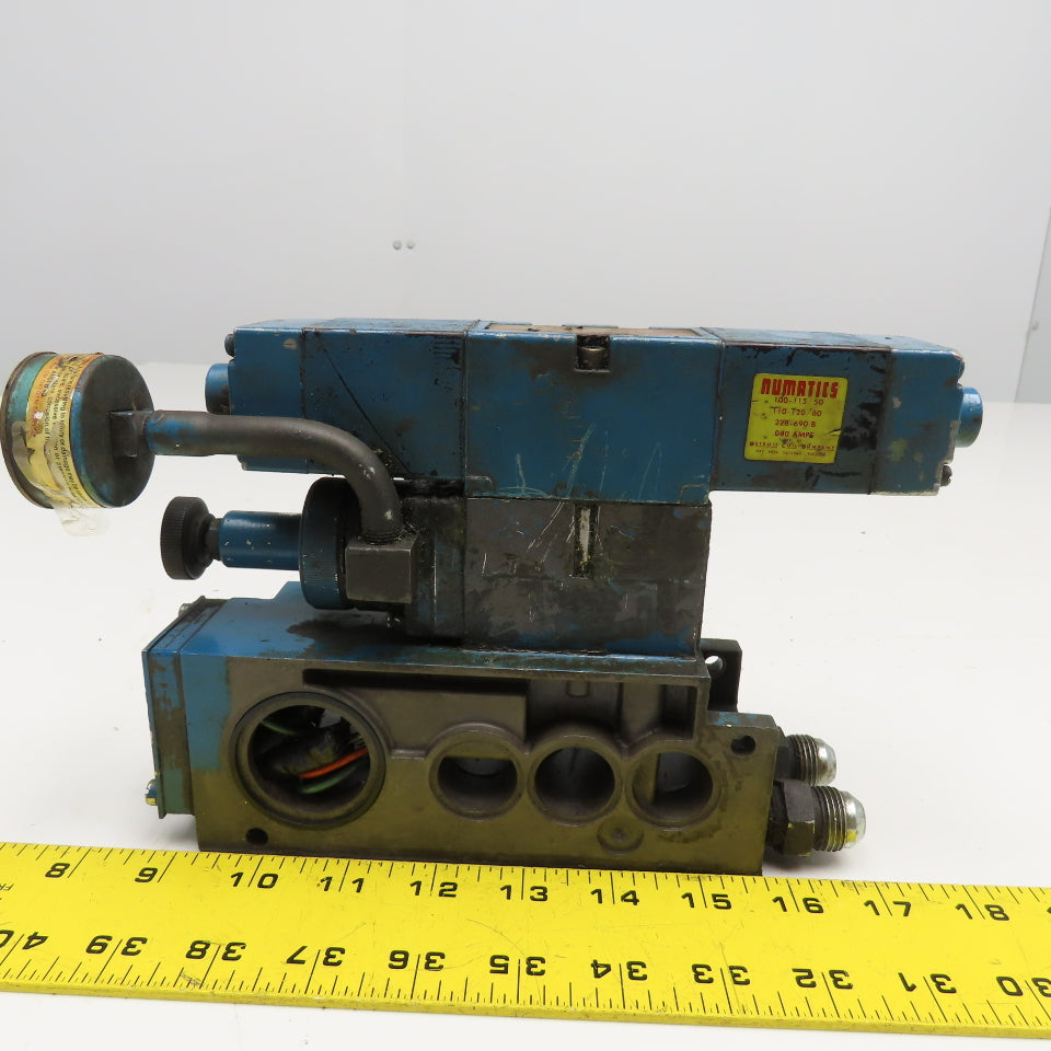 Numatics 152S3400K 4/2 Position Double Solenoid Valve Assembly 120V Coil