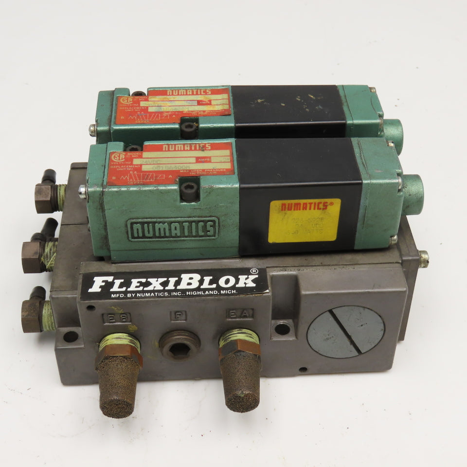 Numatics 081SA400M 2 Position Single Solenoid Valve Bank Flexi Block 24VDC Coil