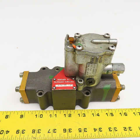Shrader Bellows L675-38-102 4/2 Position Pneumatic Solenoid Valve 120V Coil