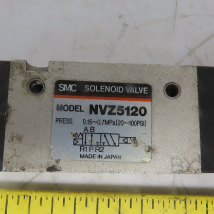 SMC NVZ5120 Pneumatic Solenoid Control Valve 120V Coils