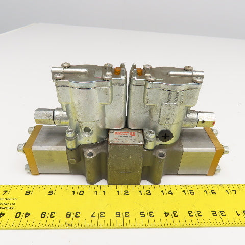 Shrader Bellows L6653922153 Pneumatic Double Solenoid Valve 120V Coil
