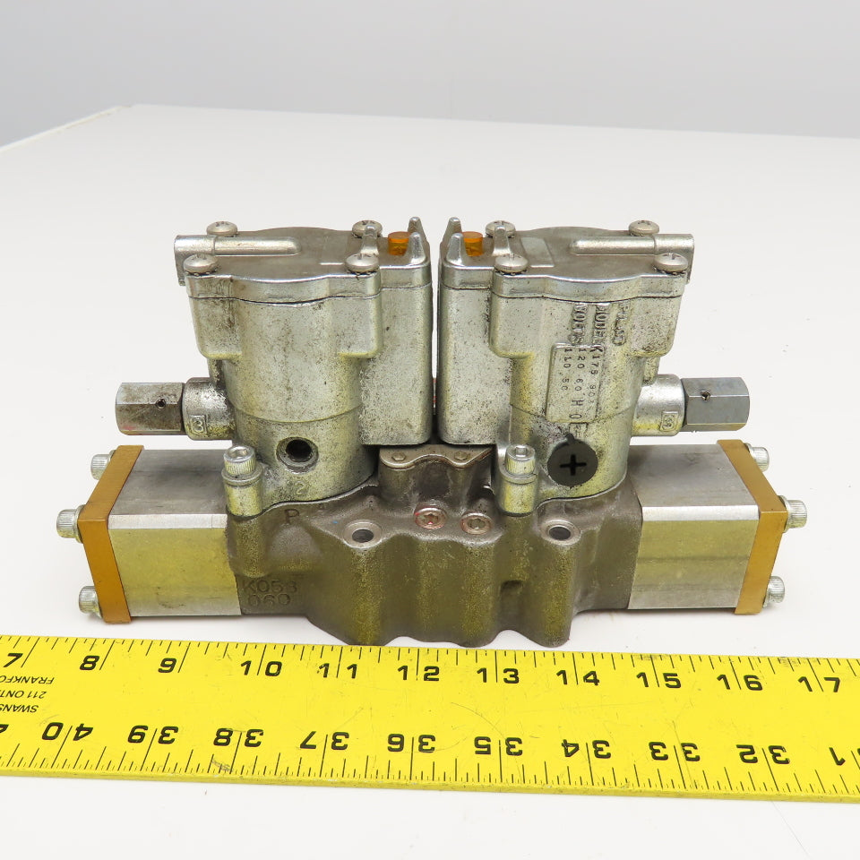 Shrader Bellows L6653922153 Pneumatic Double Solenoid Valve 120V Coil