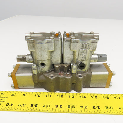 Shrader Bellows L6653922153 Pneumatic Double Solenoid Valve 120V Coil