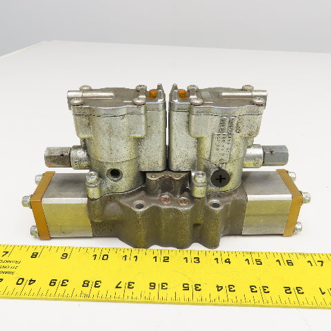 Shrader Bellows L6653922153 Pneumatic Double Solenoid Valve 120V Coil