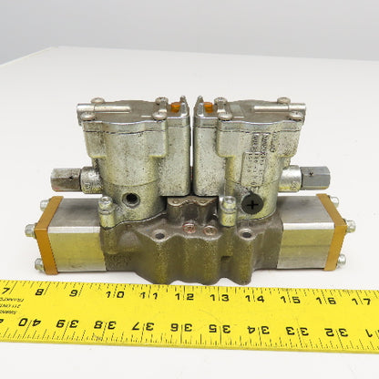 Shrader Bellows L6653922153 Pneumatic Double Solenoid Valve 120V Coil