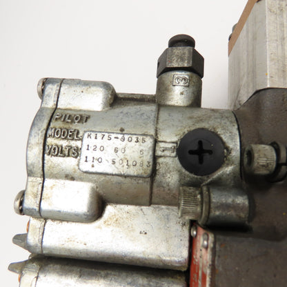 Schrader Bellow L665-39-211 Double Solenoid Pneumatic Valve 120V Coil